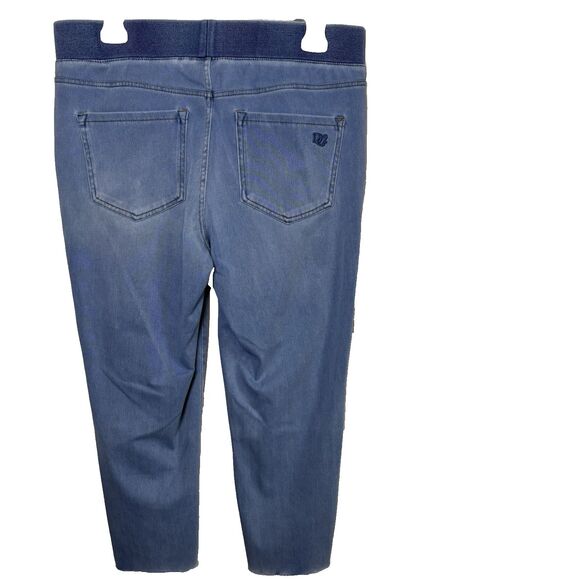 DG2 by Diane Gilman Pull-On Stretch Jeans Women's Slim Straight Elastic Waist PM - Picture 3 of 16